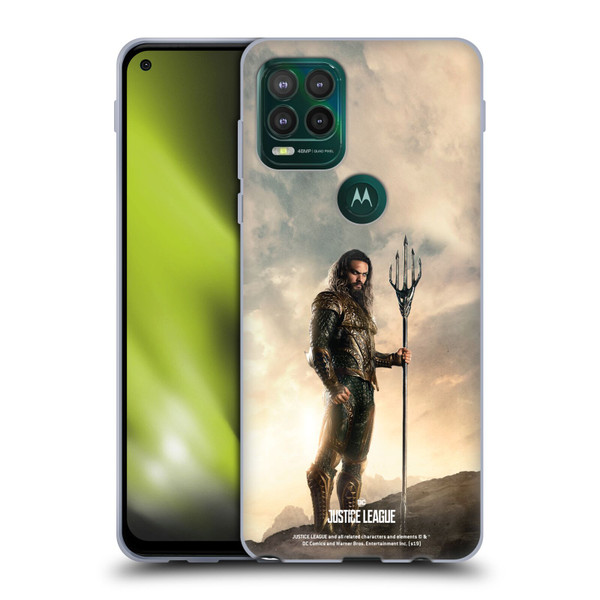 Justice League Movie Character Posters Aquaman Soft Gel Case for Motorola Moto G Stylus 5G 2021