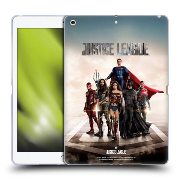 Justice League Movie Character Posters Group Soft Gel Case for Apple iPad 10.2 2019/2020/2021