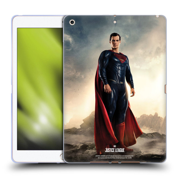 Justice League Movie Character Posters Superman Soft Gel Case for Apple iPad 10.2 2019/2020/2021