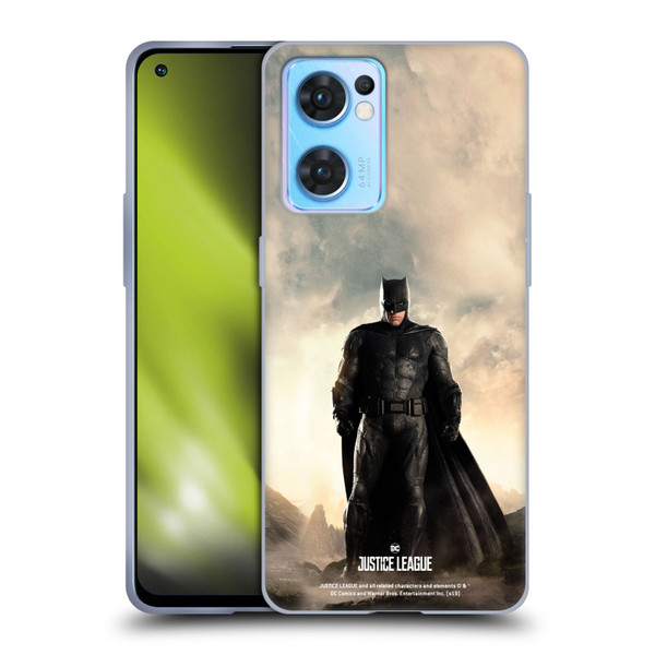 Justice League Movie Character Posters Batman Soft Gel Case for OPPO Reno7 5G / Find X5 Lite