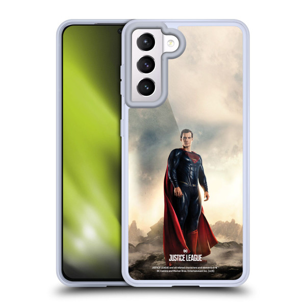 Justice League Movie Character Posters Superman Soft Gel Case for Samsung Galaxy S21 5G