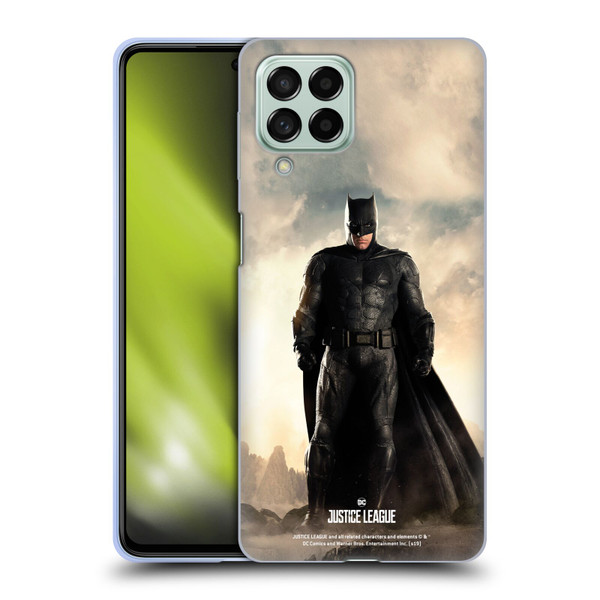 Justice League Movie Character Posters Batman Soft Gel Case for Samsung Galaxy M53 (2022)