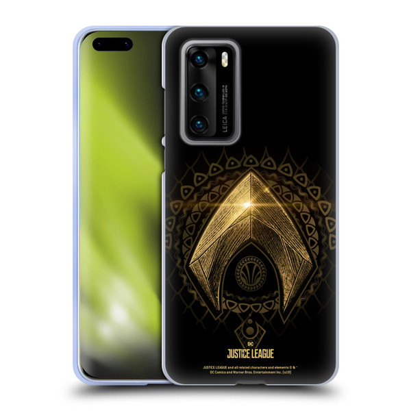 Justice League Movie Logos Aquaman 2 Soft Gel Case for Huawei P40 5G