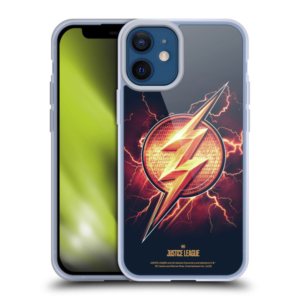 Justice League Movie Logos The Flash 2 Soft Gel Case for Apple iPhone 12 Mini