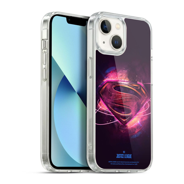 Justice League Movie Logos Superman 2 Soft Gel Case for Apple iPhone 13