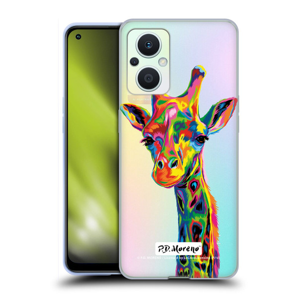 P.D. Moreno Animals Giraffe Soft Gel Case for OPPO Reno8 Lite