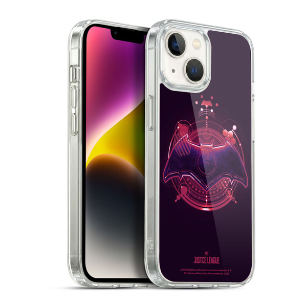 Justice League Movie Logos Batman 2 Soft Gel Case for Apple iPhone 14