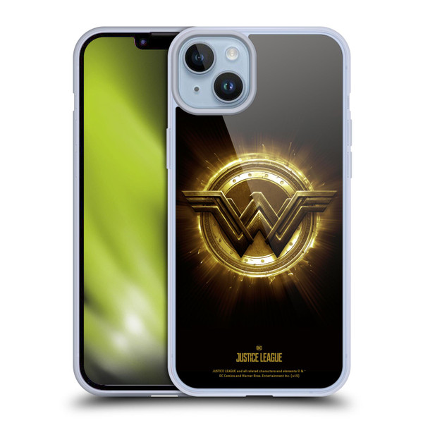 Justice League Movie Logos Wonder Woman 2 Soft Gel Case for Apple iPhone 14 Plus