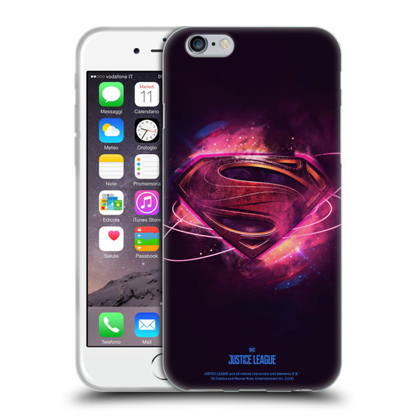 Justice League Movie Logos Superman 2 Soft Gel Case for Apple iPhone 6 / iPhone 6s