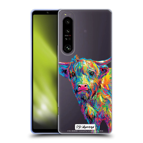 P.D. Moreno Animals II Reuben The Highland Cow Soft Gel Case for Sony Xperia 1 IV