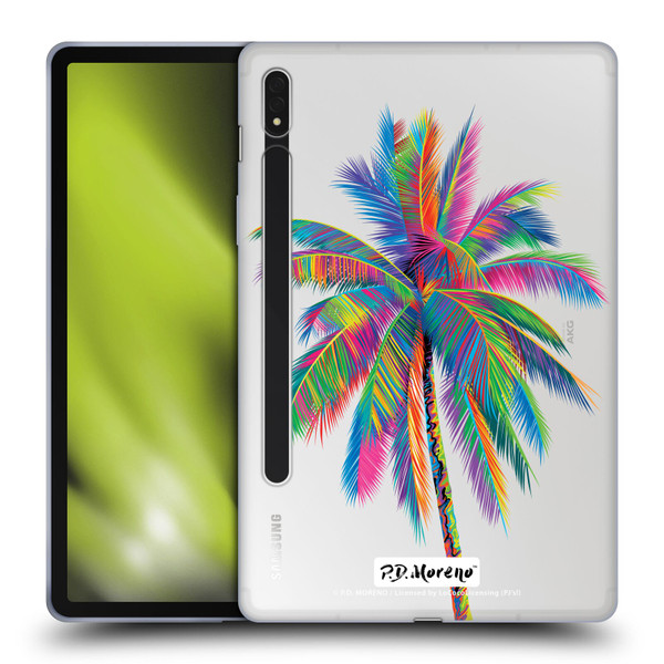 P.D. Moreno Assorted Design Palm Tree Soft Gel Case for Samsung Galaxy Tab S8