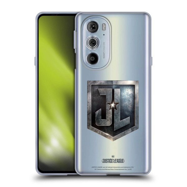 Justice League Movie Logos JL Badge Soft Gel Case for Motorola Edge X30