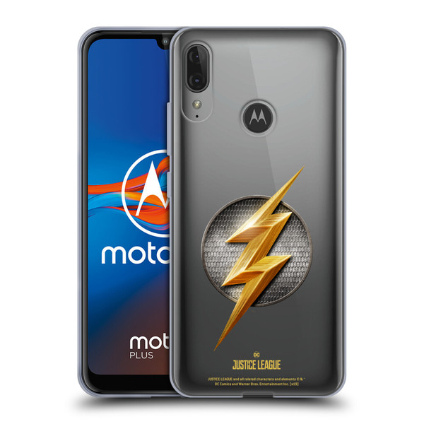 Justice League Movie Logos The Flash Soft Gel Case for Motorola Moto E6 Plus