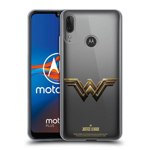 Justice League Movie Logos Wonder Woman Soft Gel Case for Motorola Moto E6 Plus