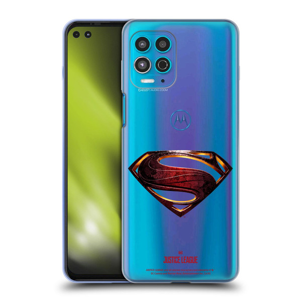 Justice League Movie Logos Superman Soft Gel Case for Motorola Moto G100