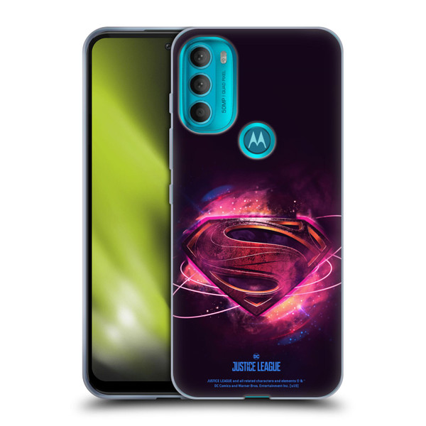 Justice League Movie Logos Superman 2 Soft Gel Case for Motorola Moto G71 5G