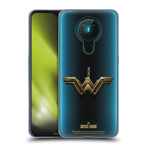 Justice League Movie Logos Wonder Woman Soft Gel Case for Nokia 5.3
