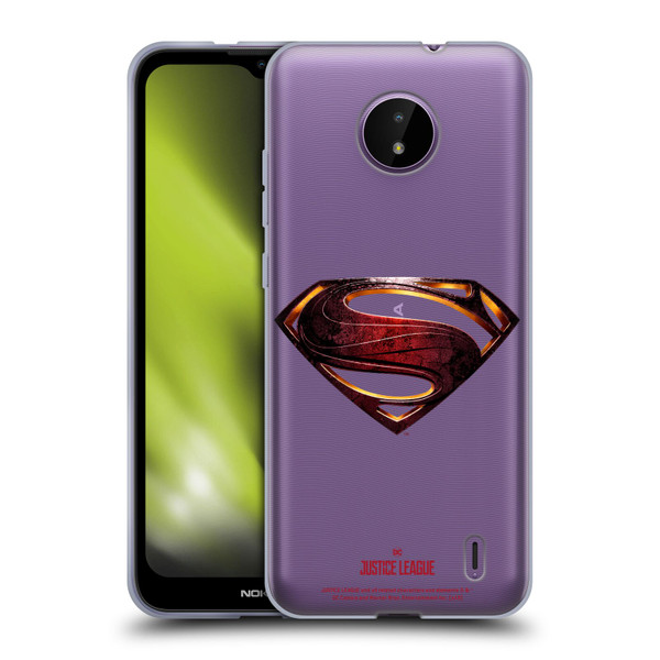 Justice League Movie Logos Superman Soft Gel Case for Nokia C10 / C20