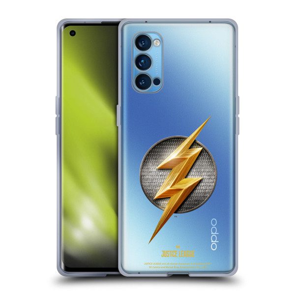 Justice League Movie Logos The Flash Soft Gel Case for OPPO Reno 4 Pro 5G