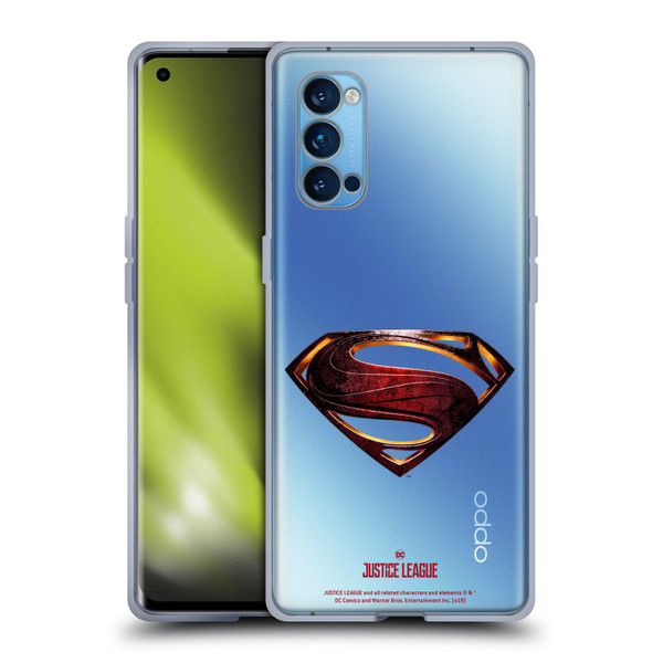 Justice League Movie Logos Superman Soft Gel Case for OPPO Reno 4 Pro 5G