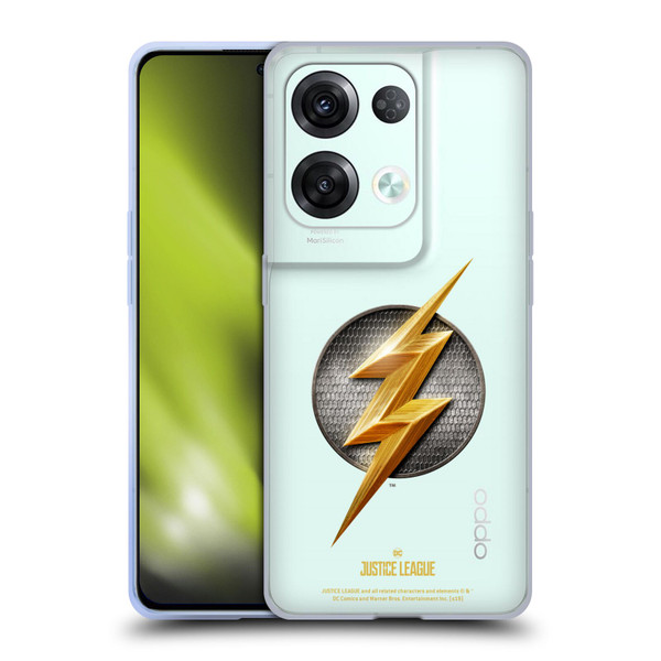 Justice League Movie Logos The Flash Soft Gel Case for OPPO Reno8 Pro