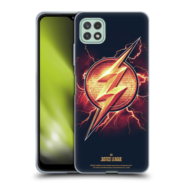 Justice League Movie Logos The Flash 2 Soft Gel Case for Samsung Galaxy A22 5G / F42 5G (2021)