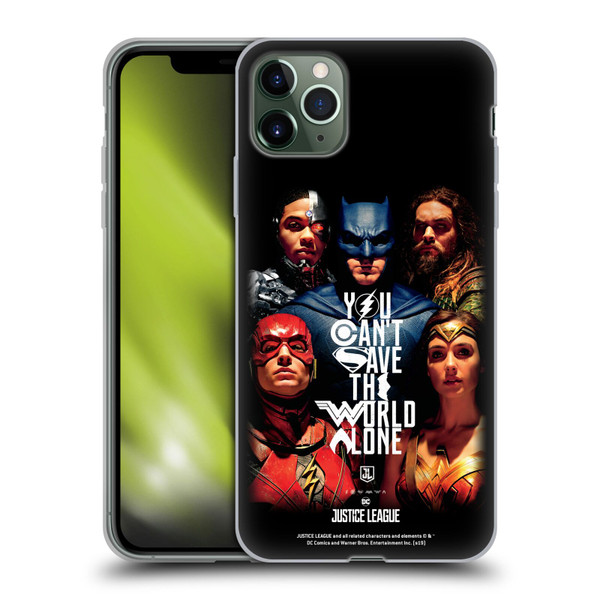Justice League Movie Posters You Can't Save Soft Gel Case for Apple iPhone 11 Pro Max