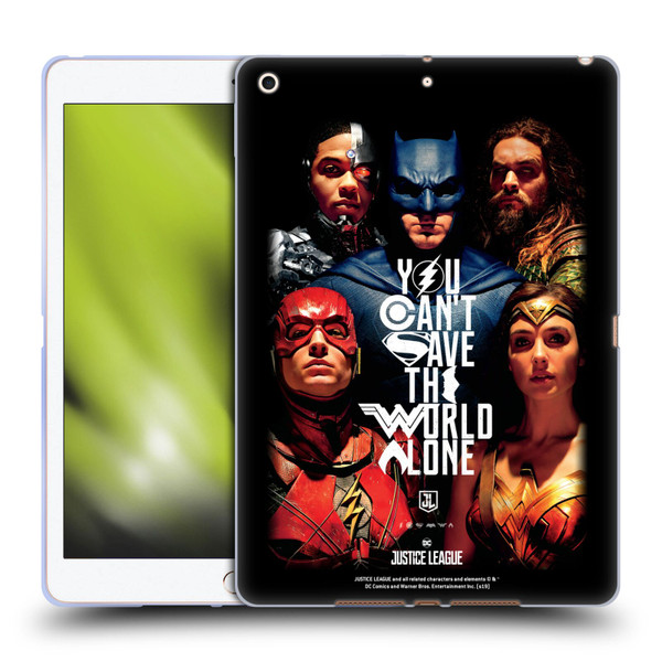 Justice League Movie Posters You Can't Save Soft Gel Case for Apple iPad 10.2 2019/2020/2021