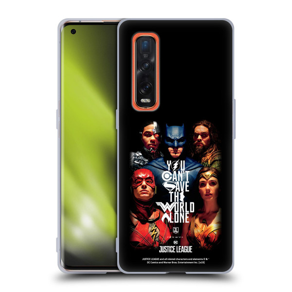 Justice League Movie Posters You Can't Save Soft Gel Case for OPPO Find X2 Pro 5G