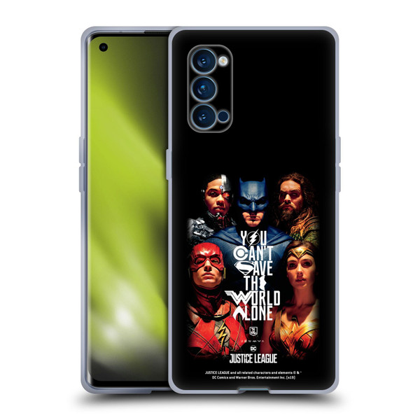 Justice League Movie Posters You Can't Save Soft Gel Case for OPPO Reno 4 Pro 5G
