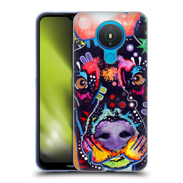 Dean Russo Dogs 3 Doberman Soft Gel Case for Nokia 1.4