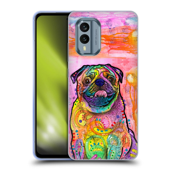 Dean Russo Dogs 3 Pug Soft Gel Case for Nokia X30