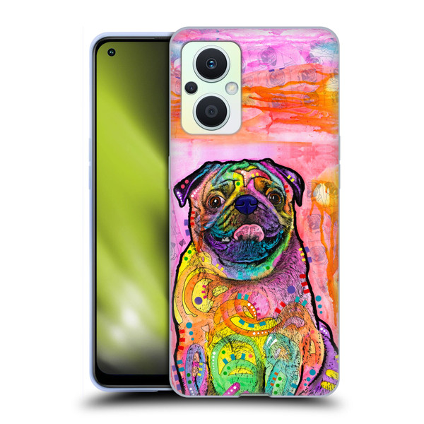 Dean Russo Dogs 3 Pug Soft Gel Case for OPPO Reno8 Lite