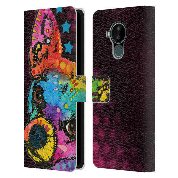 Dean Russo Dogs Pop Chihuahua Leather Book Wallet Case Cover For Nokia C30