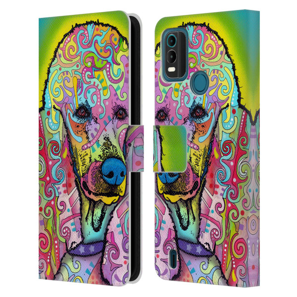 Dean Russo Dogs 3 Poodle Leather Book Wallet Case Cover For Nokia G11 Plus
