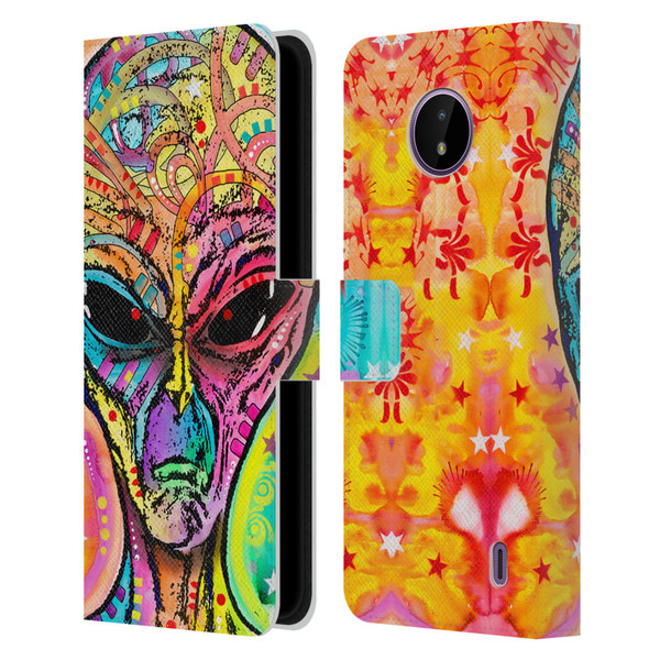 Dean Russo Pop Culture Alien Leather Book Wallet Case Cover For Nokia C10 / C20