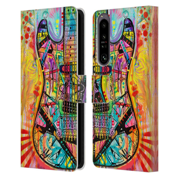 Dean Russo Pop Culture Guitar Leather Book Wallet Case Cover For Sony Xperia 1 IV