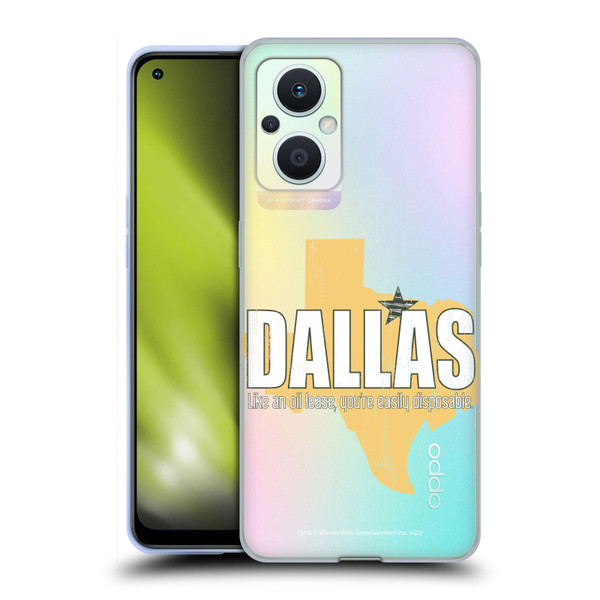 Dallas: Television Series Graphics Quote Soft Gel Case for OPPO Reno8 Lite