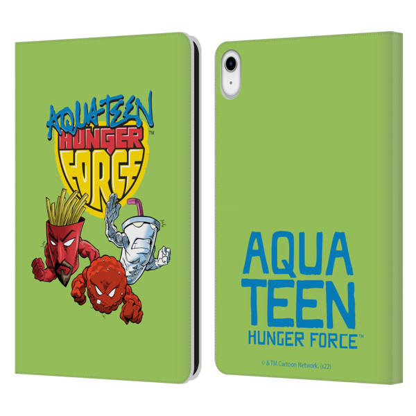 Aqua Teen Hunger Force Graphics Group Leather Book Wallet Case Cover For Apple iPad 10.9 (2022)
