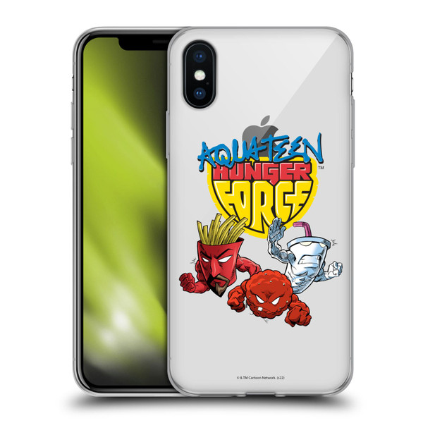 Aqua Teen Hunger Force Graphics Group Soft Gel Case for Apple iPhone X / iPhone XS