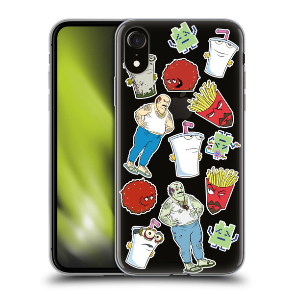 Aqua Teen Hunger Force Graphics Icons Soft Gel Case for Apple iPhone XR