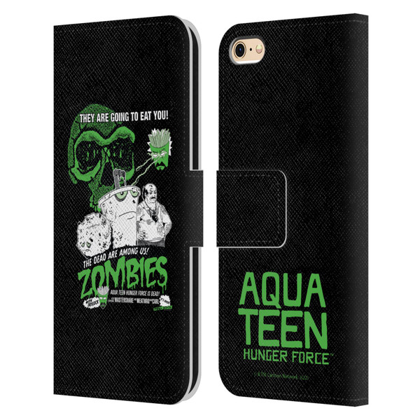 Aqua Teen Hunger Force Graphics They Are Going To Eat You Leather Book Wallet Case Cover For Apple iPhone 6 / iPhone 6s