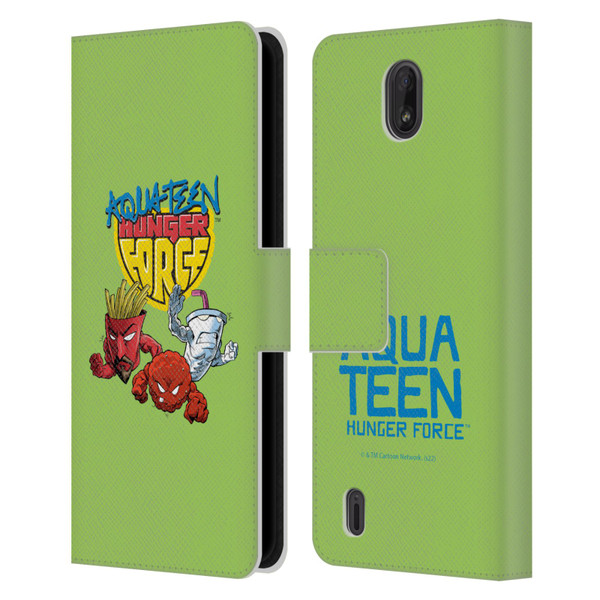 Aqua Teen Hunger Force Graphics Group Leather Book Wallet Case Cover For Nokia C01 Plus/C1 2nd Edition