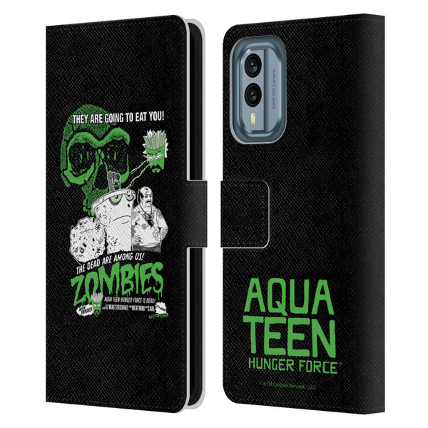 Aqua Teen Hunger Force Graphics They Are Going To Eat You Leather Book Wallet Case Cover For Nokia X30