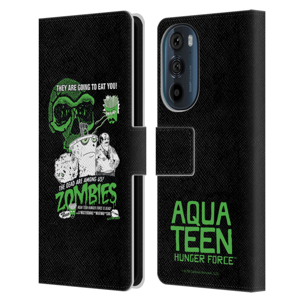 Aqua Teen Hunger Force Graphics They Are Going To Eat You Leather Book Wallet Case Cover For Motorola Edge 30