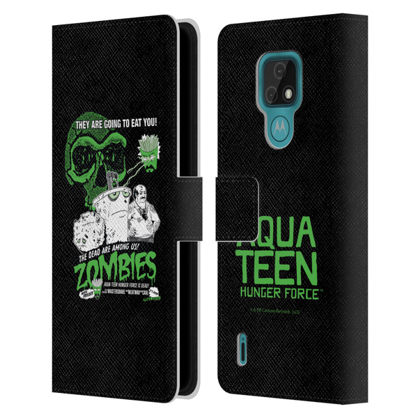 Aqua Teen Hunger Force Graphics They Are Going To Eat You Leather Book Wallet Case Cover For Motorola Moto E7