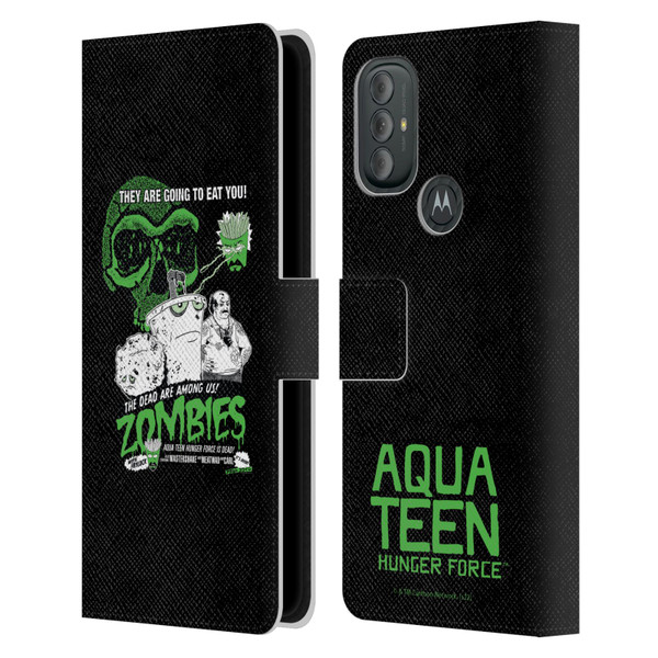 Aqua Teen Hunger Force Graphics They Are Going To Eat You Leather Book Wallet Case Cover For Motorola Moto G10 / Moto G20 / Moto G30