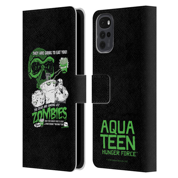 Aqua Teen Hunger Force Graphics They Are Going To Eat You Leather Book Wallet Case Cover For Motorola Moto G22