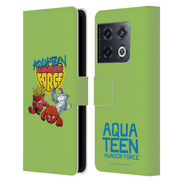 Aqua Teen Hunger Force Graphics Group Leather Book Wallet Case Cover For OnePlus 10 Pro