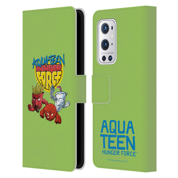 Aqua Teen Hunger Force Graphics Group Leather Book Wallet Case Cover For OnePlus 9 Pro